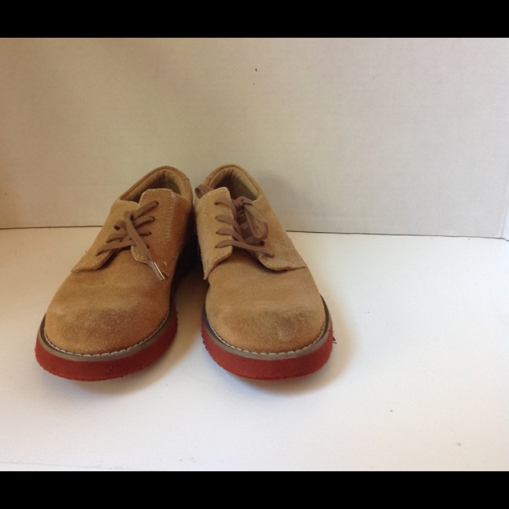 Sperry Topsiders Tan Shoes Boys Suede Tevin